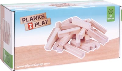 Planks 2 Play Houten Blokken - 30 Grote Pilaren