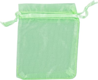 Herbruikbare Tuin Netzakken voor Fruitbescherming - 100 Stuks, Groene Beschermhoezen met Trekkoord voor Planten, Bloemen en Fruitbomen (10 x 15 cm)