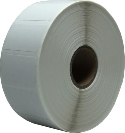 DULA Zebra kompatible Etiketten, 32 mm x 19 mm, Weiß, Permanent, Kern 25 mm, 1 Rolle, 2000 Etiketten pro Rolle
