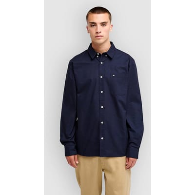 Quiksilver Smoke Trail Oxford Overhemd Met Lange Mouwen Blauw 2XL Man