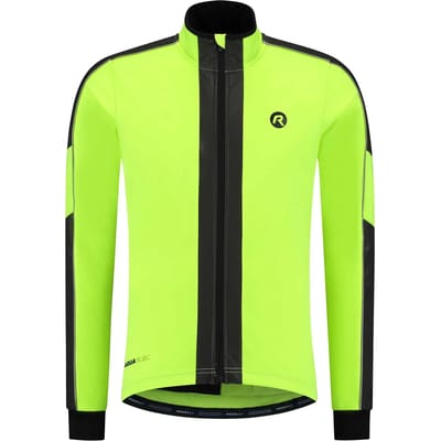 Rogelli Essential HI VIS Heren Fietsjack - Winter - 4 Zakken - Fluor
