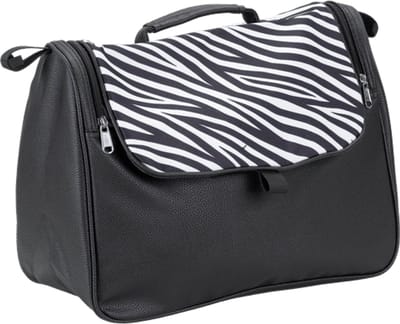 Rollatortas skai leer met zebraprint en ritssluiting