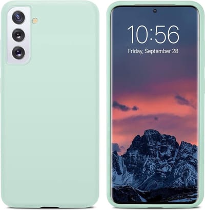Hoesje Geschikt Voor Samsung Galaxy S21 Plus hoesje - S21 Plus hoesje Mint Groen - Hoesje Geschikt Voor Samsung Galaxy S21 Plus hoesje Nano Liquid siliconen Backcover- hoesje Hoesje Geschikt Voor Samsung Galaxy S21 Plus
