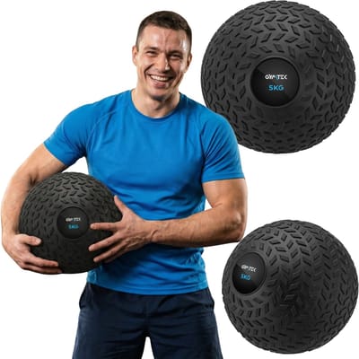 Gymtek® Medicijnbal - Slam Ball - Wall Ball - Slamball - Slam Bal - Medicine Ball - Gewichtsbal - Trainingsbal - 5 kg - Fitness, Krachttraining