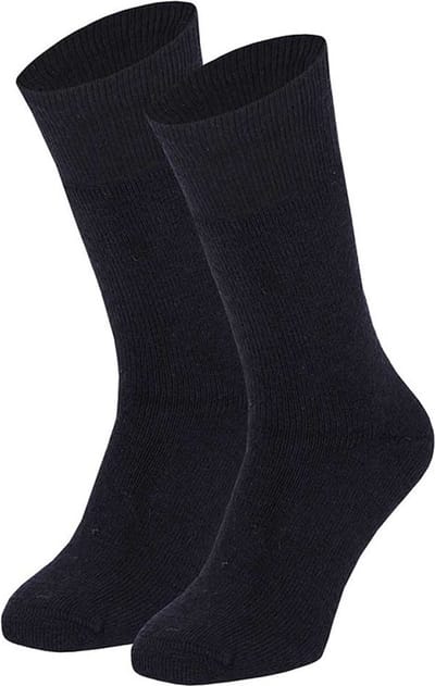 Angro - 2-Pack - Dikke Thermo Werksokken - Merino Wol - Antibacterieel - Isolerend - Heren - marine - 39-42 - 13500000