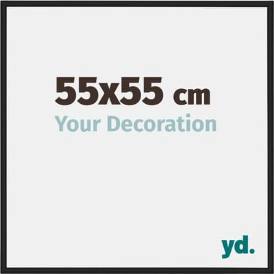 Your Decoration - Fotolijst 55x55 cm - Aluminium - Zwart Mat - New York