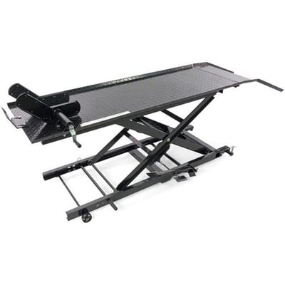 HBM 450 kg motorheftafel – hydraulisch, verstelbaar, antislip platform