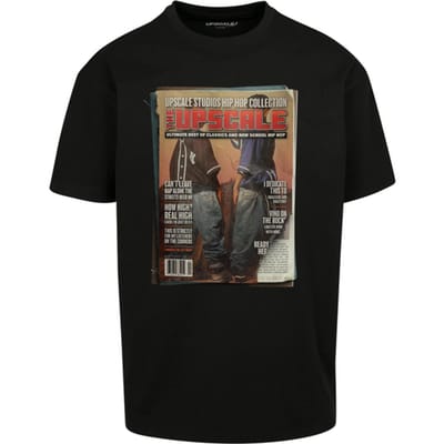 Mister Tee Upscale Magazine O T-shirt Zwart