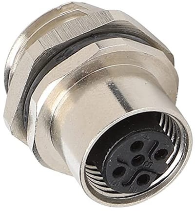 Store_7 - 5 Pins Stekker Connector - Waterdichte Stekkeradapter - Compact formaat - M12 IP67 - Geschikt voor diverse toepassingen - Messing connector