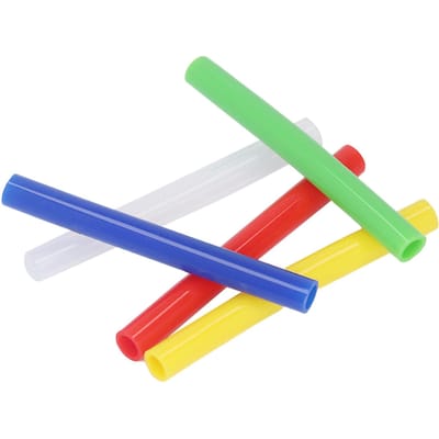 Tube de dentition pour bébé, qualité alimentaire, sans BPA, congelable, bouillable, en silicone, jouet à mâcher pour bébé, 5 pièces blue