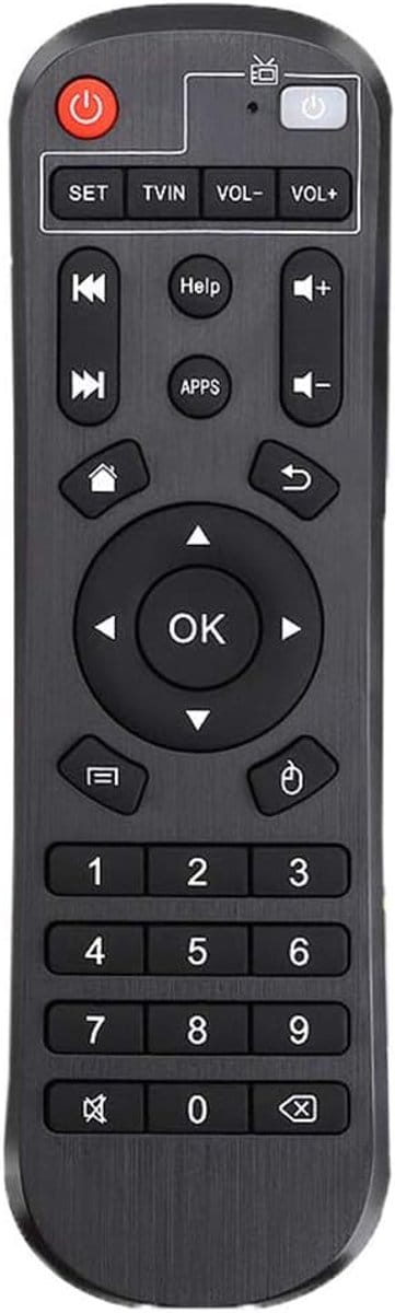 Mmgoqqt - Vervangende afstandsbediening - Grote knoppen - Slijtvaste afstandsbediening - Geschikt voor H96 PRO TV-box
