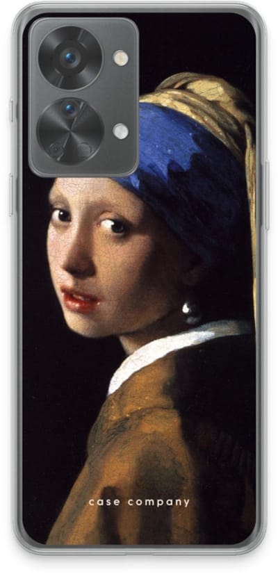 Case Company® - Hoesje geschikt voor OnePlus Nord 2T hoesje - The Pearl Earring - Soft Cover Telefoonhoesje - Bescherming aan alle Kanten en Schermrand