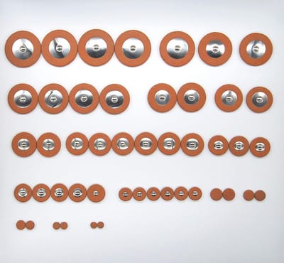 Saxofoon Demper Set - Reserve Pads - Instrument Reparatie - 47 Delig Universeel - Standaard Maten - Zwart