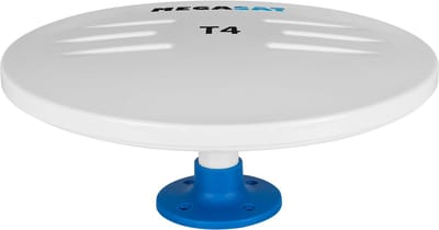 MegaSat T4 Actieve DVB-T/T2 omnidirectionele antenne Auto, Mobiel, Vrachtwagen, Buiten Versterking: 30 dB Wit