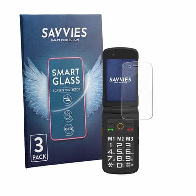 3 Stuks Savvies Screenprotector - geschikt voor AGM M8 FLIP - beschermfolie glas transparant