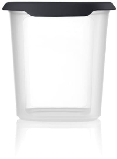 Tupperware RuimteSpaarder Vierkant 1,1 l Voorraaddoos Koektrommel Zwart