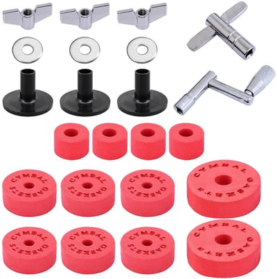 Dailygoods- Cymbal Vervangingsaccessoires - Bekkenstandbuizen - EVA Pads - Vleugelbouten - Wasmachines - Schokbestendig Materiaal - Drumaccessoires