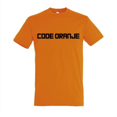 CODE ORANJE - KONINGSDAG -shirt - 100% Katoen - Maat 3XL - Classic Fit - Oranje