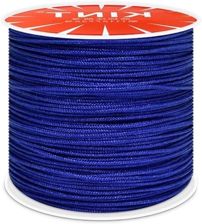 Duurzaam 0.8mm Macrame Touw voor Armbanden, Sieraden en Creatieve Knutselprojecten in Blauw