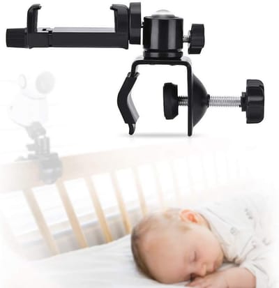 Flexibele babyfoonhouder voor wieg of wandplank – Eenvoudige installatie zonder gereedschap