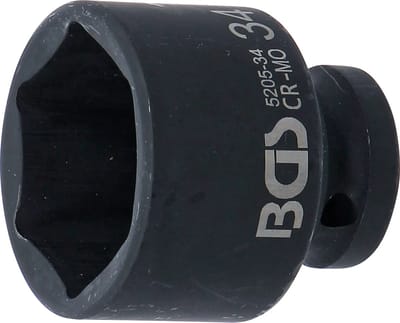 BGS Kracht Dopsleuteldop zeskant - 1/2 - 34 mm
