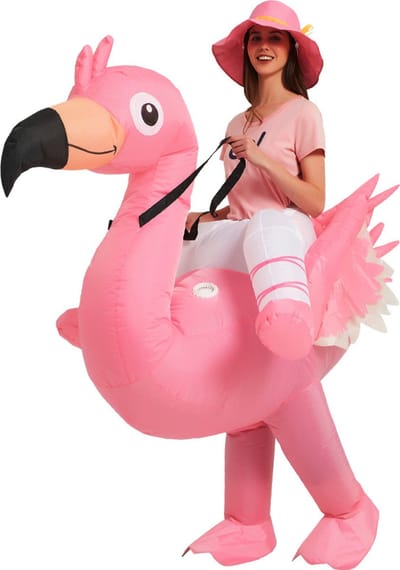 Nivard Halloween Outfit - Halloween Kostuum - Pak - Opblaasbaar Kostuum - Costume - Carnaval - Volwassenen - Flamingo