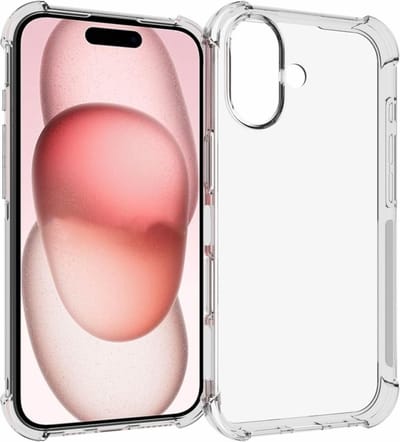 Coverup Hoesje - Geschikt voor iPhone 16 Hoesje - Coverup TPU Back Cover met AirBag Corners - Transparant