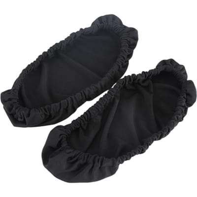 1 paire de housses d'accoudoirs de chaise amovibles, protection élastique, housse de fauteuil de bureau, noir