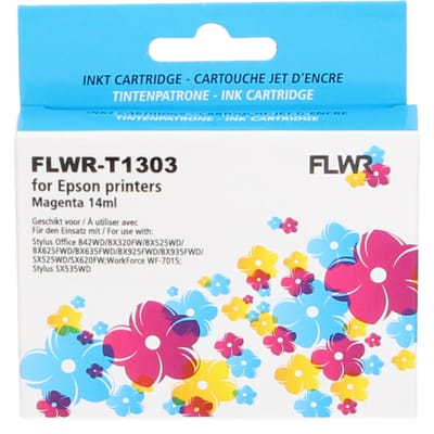 FLWR - Inktcartridge / T1303 / Magenta - Geschikt voor Epson