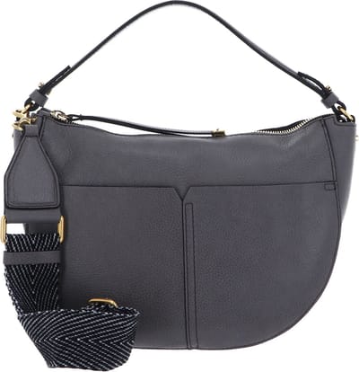 GIANNI CHIARINI Leren Schoudertas Ginko Crossbody Bag Quartz Bruine