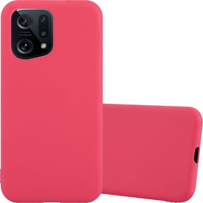 Cadorabo Hoesje geschikt voor Oppo FIND X5 in CANDY ROOD - Beschermhoes gemaakt van flexibel TPU silicone Case Cover