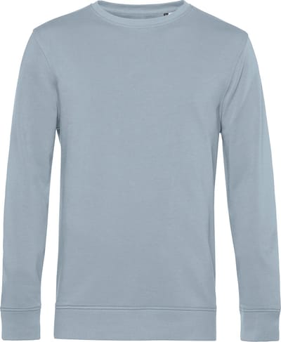 Organic Inspire Crew Neck Sweater B&C Collectie Blue Fog maat 3XL