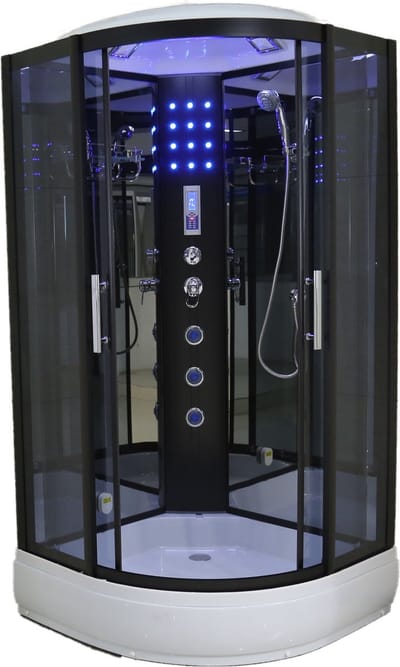 Havikux Stoomcabine met waterjets - 90x90 cm - Halfrond