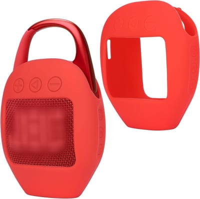 Siliconen Hoes voor JBL Clip 5 Draagbare Bluetooth Speaker - Rood, Bescherming, Accessoire, Duurzaam