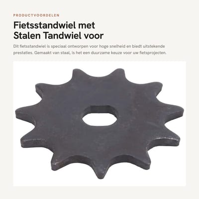 Dailygoods- Fiets Tandwiel 11T - Stalen Tandwiel - Geschikt voor 1020 Hoge Snelheid Motor - Lichtgewicht - Eenvoudige Installatie - Duurzaam Materiaal