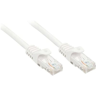 Lindy Basic patch cable - 10 m - white - Wit - 10m