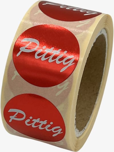 Pittig voedselsticker op rol - 250 Stuks - 25mm - voedseletiket - HACCP