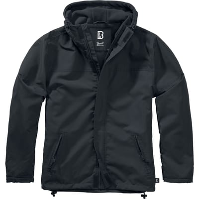 Brandit Windbreaker - Windbreaker Zip - S tot XL - voor Mannen - zwart