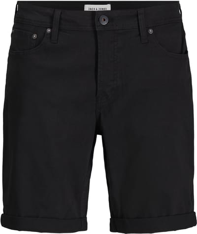 JACK&JONES PLUS JPSTRICK ORIGINAL SHORT PLS Heren Short met 5 zakken - Black
