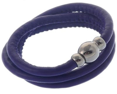 Behave - Wikkelarmband paars - Zilverkleur sluiting - Casual stijl