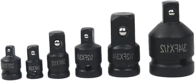 Ratel Adapter Kit - Verloopstuk Converter - Elektrisch Werken - Universele Sockets - 6 Delig - Metaal
