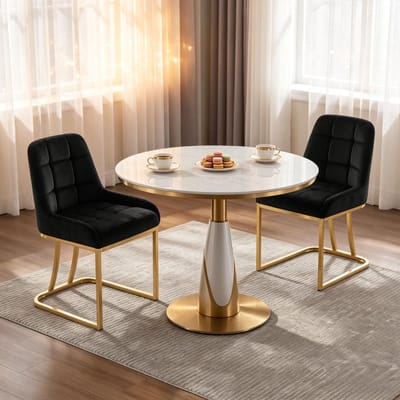 Eetkamerstoel - Onbekend - Comfortabele gepolsterde stoel 2 stuks - slaapkamer, keuken, woonkamer, kantoor, wachtkamer - Onbekend - Onbekend