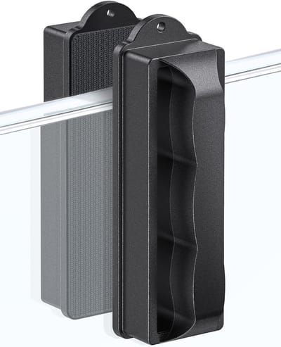 Aquarium Magnetische Borstel voor Glazen Reiniging, 10 cm, Mini Vlekken Schrobber voor 1.5 cm Dikke Aquariums tot 150 L, Ideaal Reinigingsgereedschap met Touw voor Onderwater Onderhoud