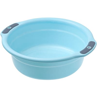 Lavabo en plastique épais, grande capacité, antidérapant, pour le lavage du visage et des vêtements, pour la maison, le dortoir, M M(59cm / 23.2in Long) white