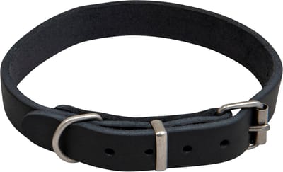 Animal Boulevard Ab30009 - Hals- En Leibanden - Hond - Ab Country Leather Halsband Zwart-18mmx34-46cm - Maat: 18mmx34-46cm - 199462