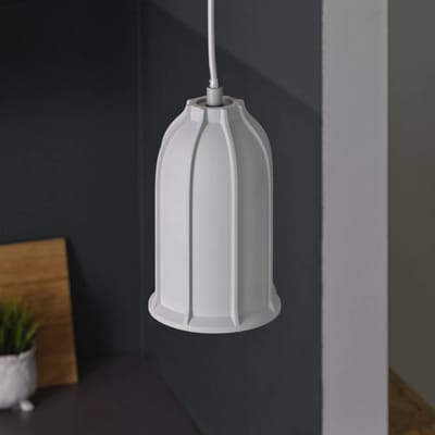 OSRAM DECOR Concrete Sim betonnen hanglamp, 115 mm, in donkergrijs, met metalen en betonnen behuizing, voor moderne binnenverlichting, flexibele armatuurkeuze dankzij de E27 fitting