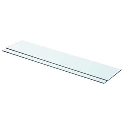 vidaXL - Schappen - 2 - st - 70x15 - cm - glas - transparant