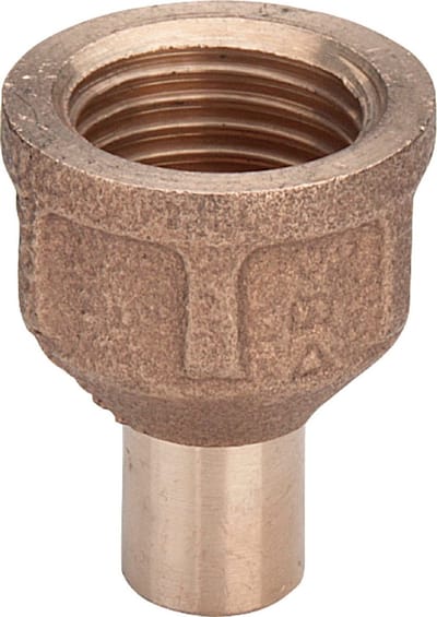 Viega Insteekstuk, d 15mm, Rp 1/2 roodkoper Model 94246G, 106553