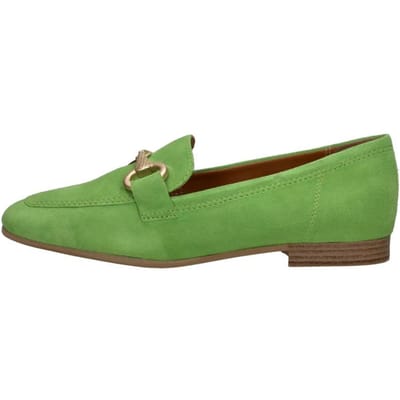 Tamaris Instappers groen Suede - Dames - Maat 37