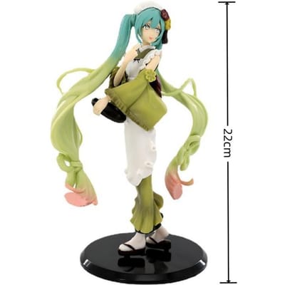 Nieuwe Anime Hatsune Miku kimono Virtuele Zanger Manga Figuur Hatsune Miku PVC Actiefiguur Kawaii speelgoed meisje cadeau beige